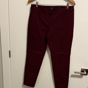 RW&CO. Burgundy Ankle Slim Pants